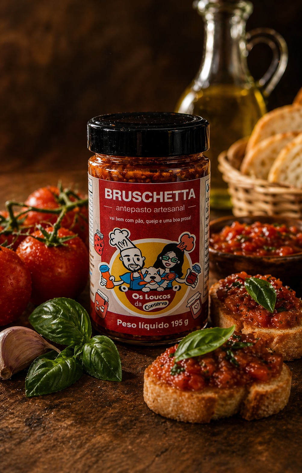 Bruschetta Os Loucos da Conserva